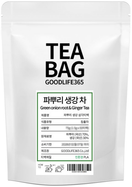 굿라이프365 친환경 티백망 파뿌리 생강차 삼각티백, 1.5g, 50개입, 1개
