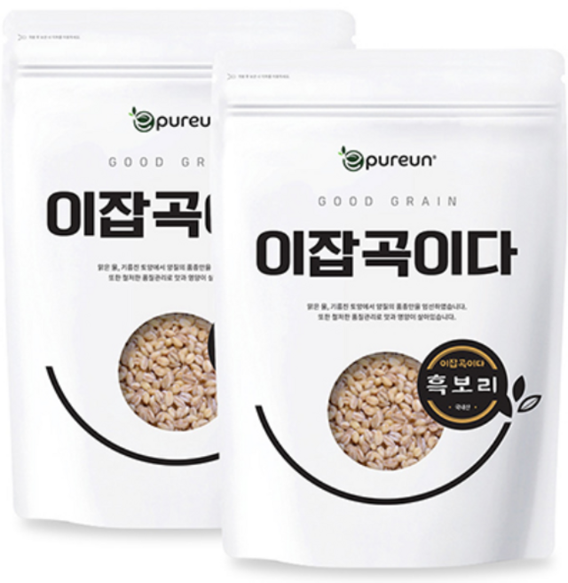 국산 흑보리 1kg x 2봉, 2개
