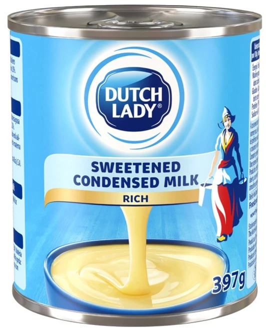 네덜란드산 우유를 농축한 연유 더치레이디 가당(Sweetened Condensed Milk) 397g 1캔 빙수재료 라떼 커피 밀크티, 1개 - 쿠팡