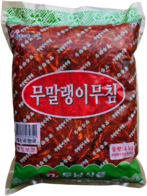 두남식품 무말랭이무침 4kg 1개 한국제조