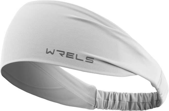 WRELS 넓은폭 아이스실크 스포츠 헤드밴드 흡한속건 시원한 촉감 미끄럼방지 남녀공용 여름 요가 러닝용, 1개, 그레이