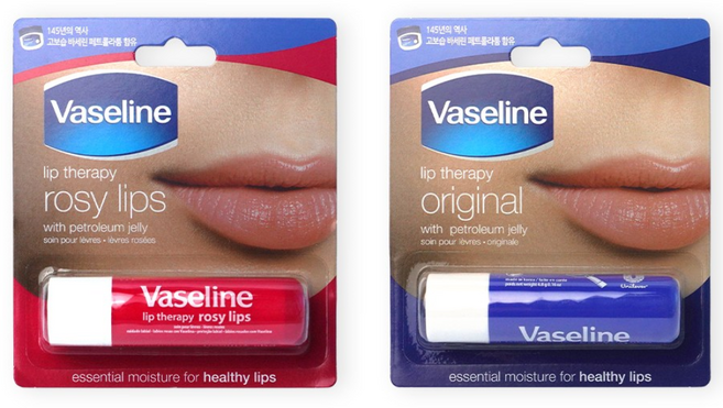 바세린 립테라피 스틱 로지립스 1개 + 스틱 오리지널 1개 립케어 립밤, 4.8g, 로지립스+오리지널