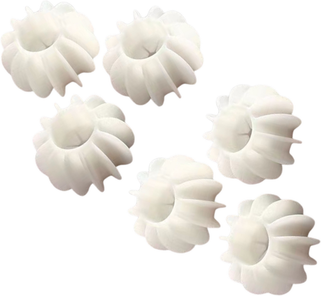 그린리빙 엉킴방지 실리콘 세탁볼, 화이트, 6개