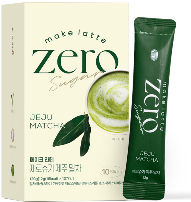 가루선생 메이크라떼 제로슈가 제주말차, 1개, 10개입, 12g, 12g