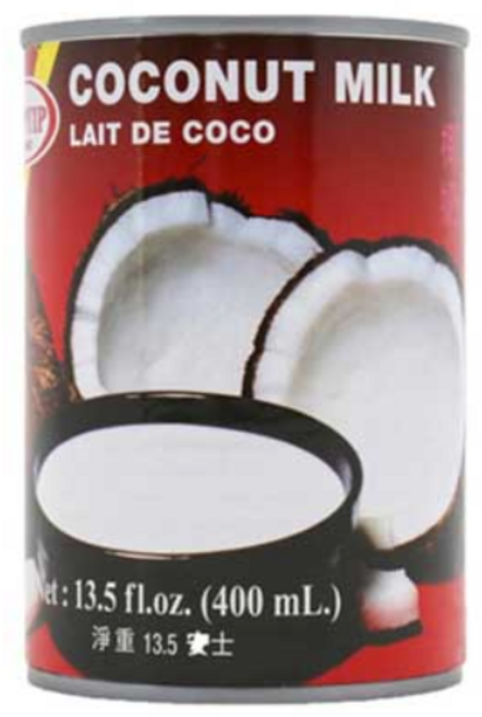 Teptip Coconut Milk Can 코코넛 밀크 캔, 400ml, 1개