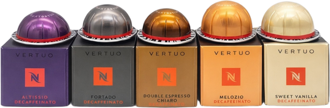 버츄오 캡슐 디카페인도 취향대로 컬렉션 디카페라토(멜로지오 포르타도 알티시오 바닐라 키아로), 5세트, 10개입, 230ml