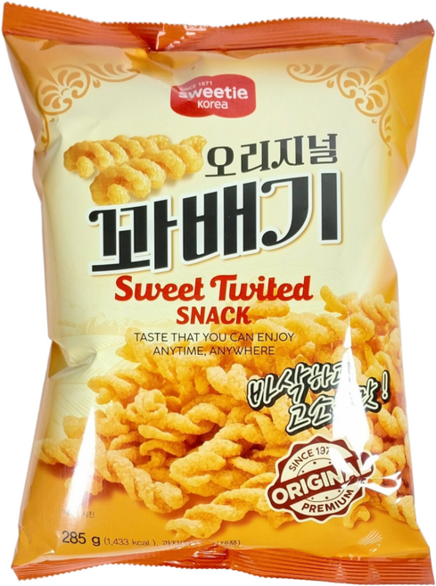 스위티코리아 오리지널 꽈배기 285g 12개 1박스 스낵