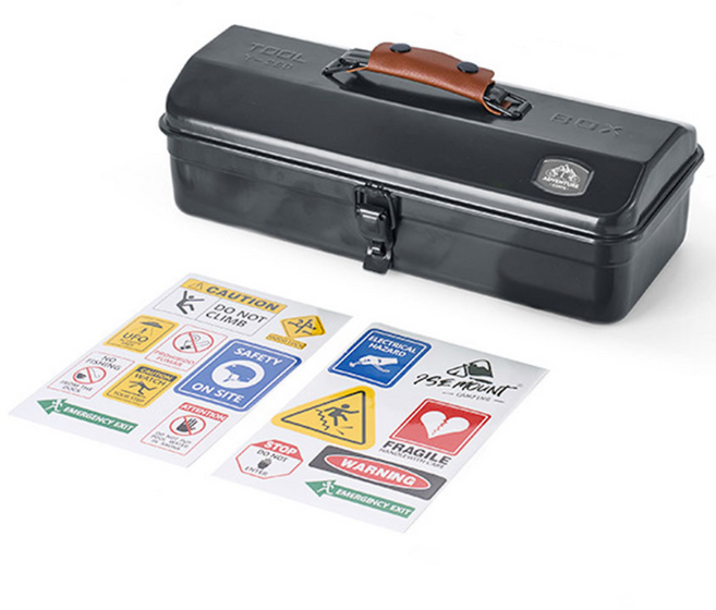 하우스팡 스틸 미니 공구함 가정용 캠핑 툴박스 다용도 공구함, 1개