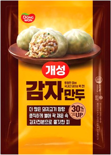 동원 개성 감자만두 2.2kg/냉동 감자피 쫄깃 두툼 찐만두, 2.2kg, 1개