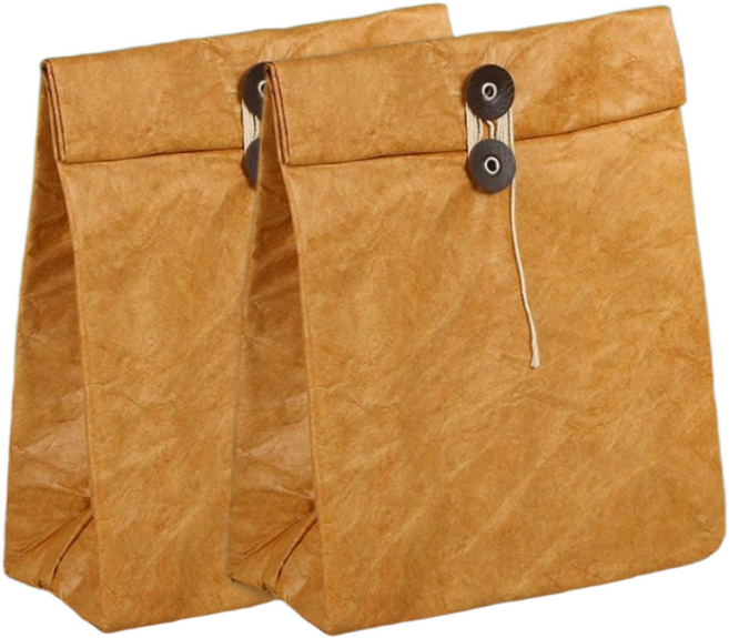 맥맨 보냉 도시락가방 피크닉 런치백 직장인 보온 내열 방수, 쿨브라운, 2개