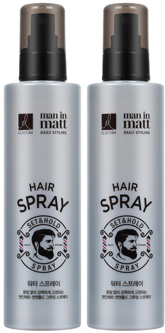 엘라스틴 맨인매트 셋앤홀드 스프레이 200ML, 엘라스틴 맨인매트 셋앤홀드 스프레이2개, 2개