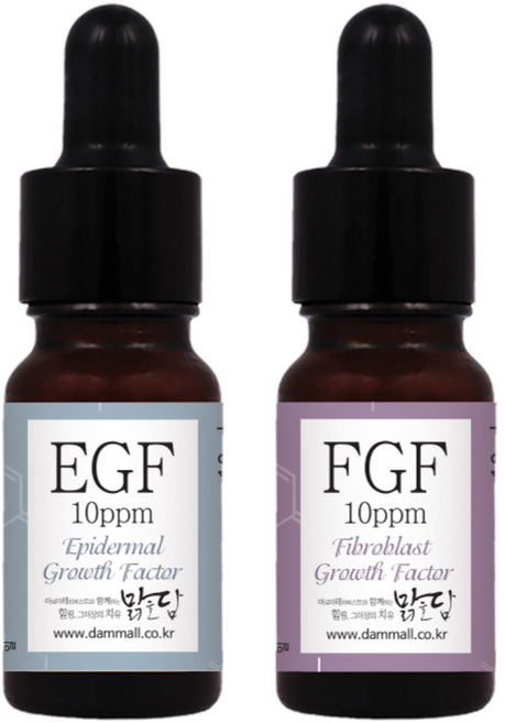 맑을담 EGF FGF 10ppm 2종세트 이지에프 앰플 원액, EGF+FGF10ppm 10ml, 30ml, 1개
