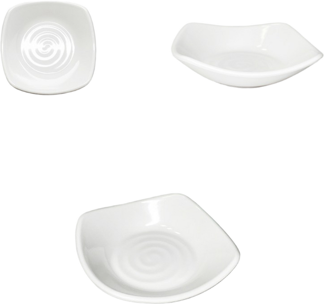 멜라민 식당 앞접시 사각 영업용 업소용 반찬그릇 쿠프, 정사각골쿠프, 1개