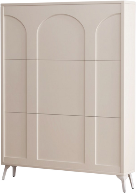 슬림 신발장 좁은 현관 아파트 신발 운동화 슬리퍼 정리함 수납장, 화이트 가로 100cm 세로 17cm, 1개