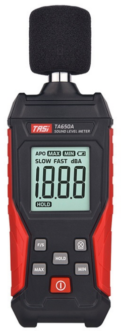 리녹 휴대용 디지털 소음측정기 전문가용 소리측정 소음계, 1개