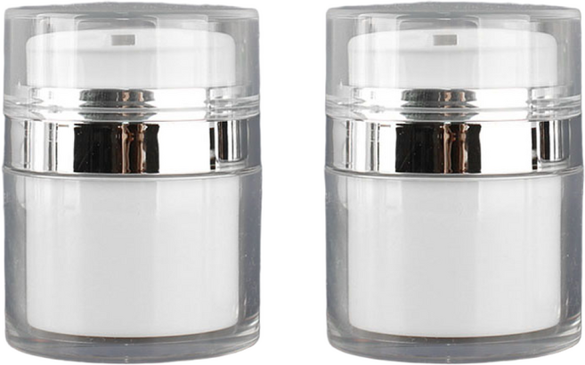 포포라운지 에어리스 진공 크림용기 로션 펌프 공병 화장품 펌핑 용기, 2개, (50ml 로션 펌핑)