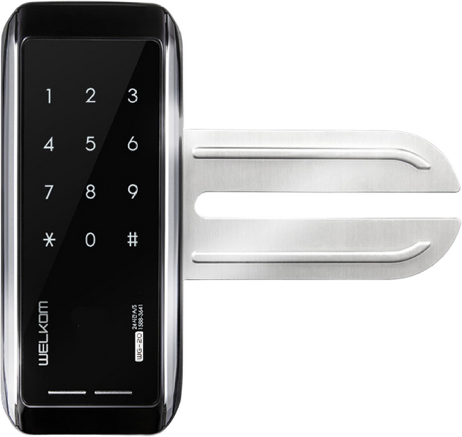 [수도권설치-내일도 가능] 솔리티 웰콤 WG-10N 단문형 번호키전용 강화유리문용 좌우수문인식(키패드자동전환) 상시문열림기능 차임벨 생활방수기능 현관문 디지털도어락 도어록, 웰콤 WG-10N 단문형/무료설치(A지역)-화요일, 방문설치