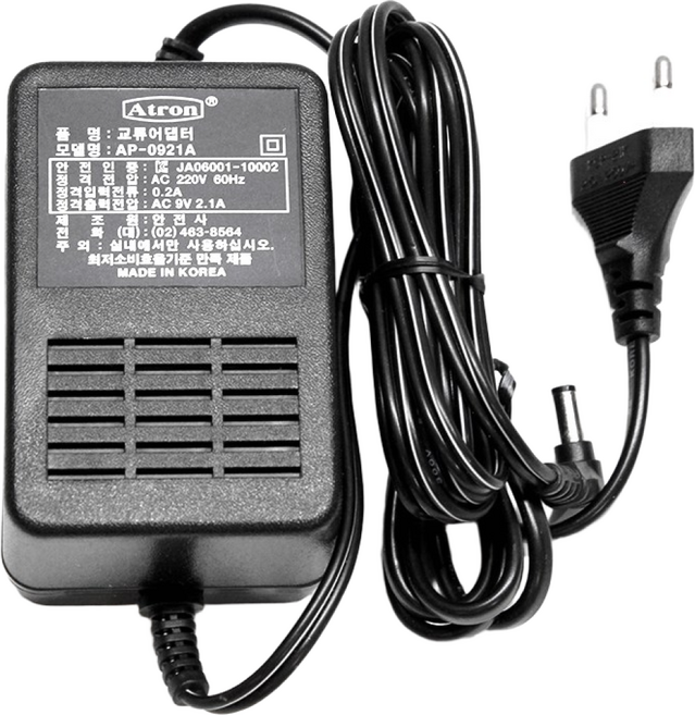 커즈와일 키보드 전용 어댑터 9V 2100mA KME61 ME-1 PC시리즈 SP시리즈 전용, 1개