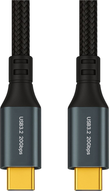USB 3.2 GEN2 20Gbps C타입 외장 하드 메모리 데이터 고속 충전 케이블 PD 100W, 1개, 300cm, 블랙