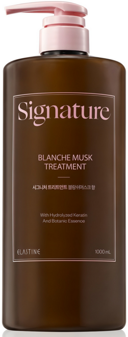 엘라스틴 시그니처 극손상 헤어팩 트리트먼트 블랑쉬머스크향, 1L, 1개