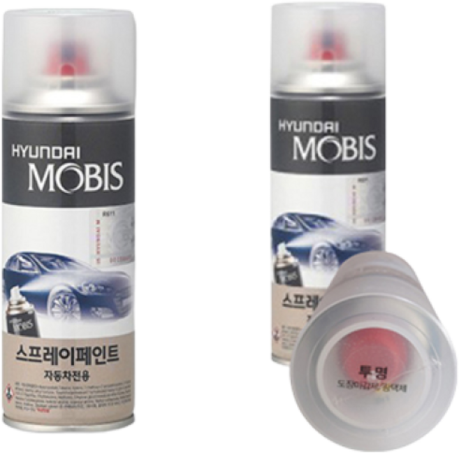 기아 순정품 올뉴K7 3D 브라이트실버 스프레이 183 + 투명마감스프레이 자동차 차량용 카페인트 도색, 1개