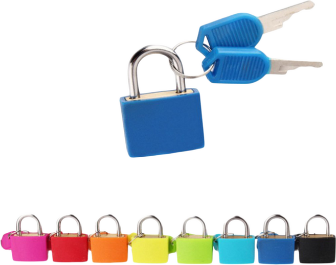 미즈코스 1+1 미니 자물쇠 캐리어 자물통 여행가방 잠금 일기장 작은 캐비넷 사물함 열쇠