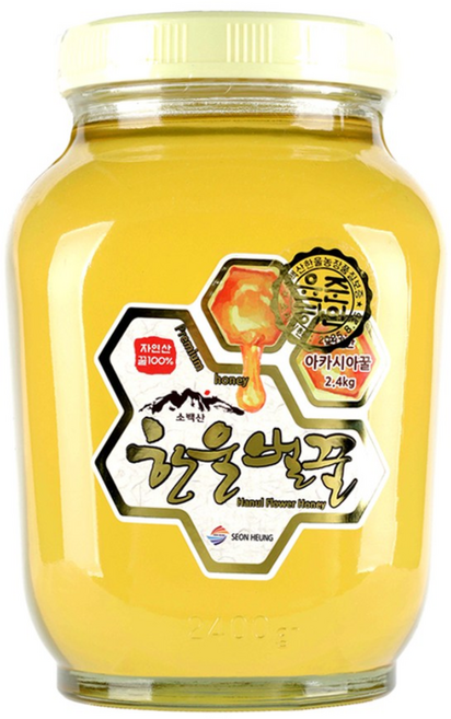 한울벌꿀 프리미엄 자연산 100% 국내산 아카시아꿀, 기본포장 2.4kg, 1개, 2.4kg