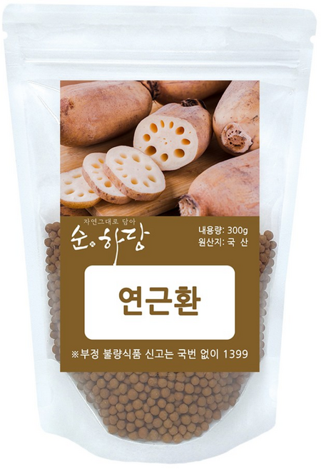 순하당 국산 연근환 (연근뿌리환), 1개, 300g