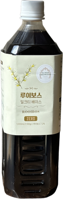 티하우스청담 제로슈가 무카페인 대용량 루이보스 밀크티 베이스, 1.1kg, 1개