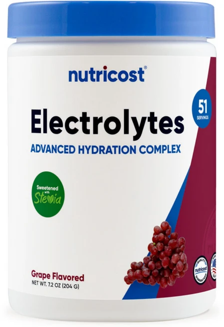 뉴트리코스트 전해질 일렉트로라이트 하이드레이션 포도향 51회분, 204g, 1개 - 쿠팡