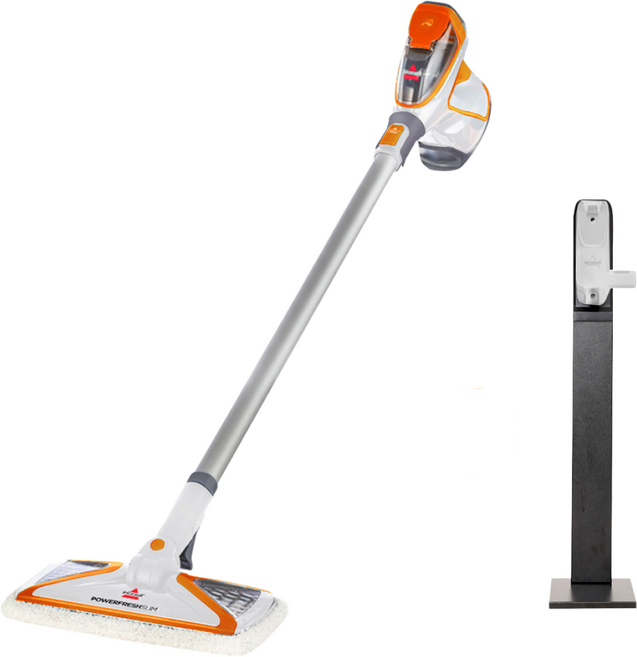 비쎌 스팀청소기 DELUXE 세트 (거치대 추가구성), 화이트오렌지