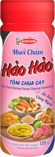 Vmart 베트남 매콤한 새우소금 과일소금 muoi hao hao, 1개, 122g