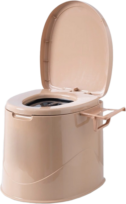 KCJ 이동식 변기 간이 좌변기 환자용 노인용 화장실 PT100, 베이지, 1개