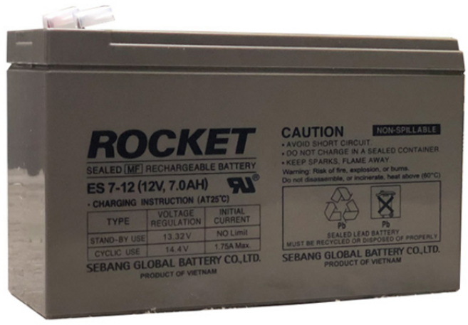 로케트(ROCKET) ES 7-12 (12V 7AH) 배터리 연축전지 F2단자 기본, 1개입, 1개