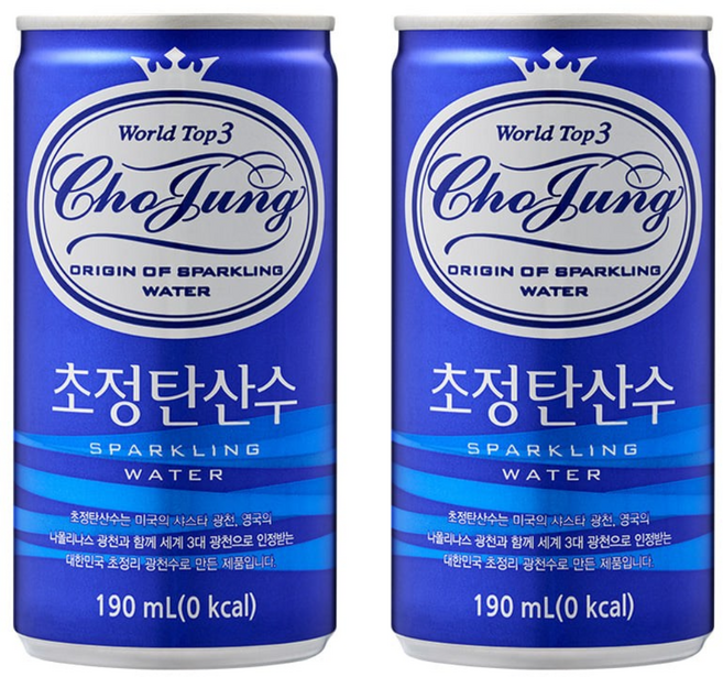 초정탄산수, 190ml, 30개