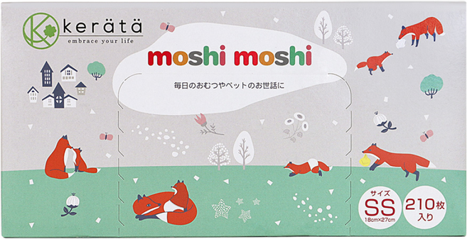 케라타 휴대용 기저귀 봉투 확실한 냄새 차단 배변봉투, SS사이즈, 1개