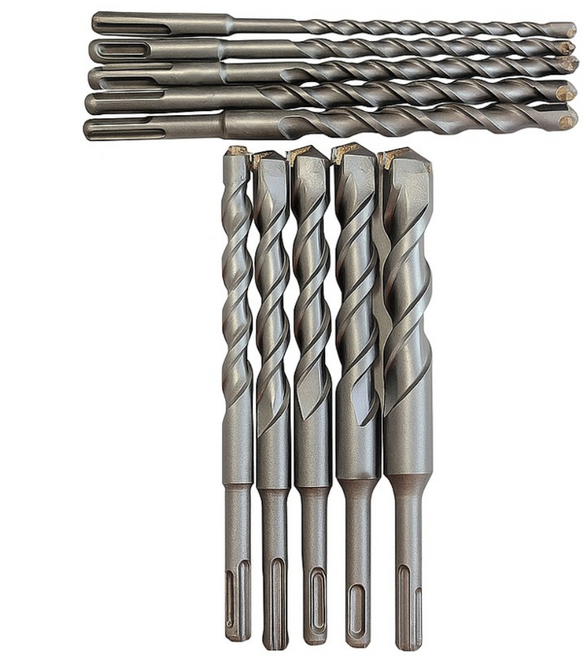 벽 콘크리트 타공 함마 드릴 SDS plus 드릴날 기리, 1세트