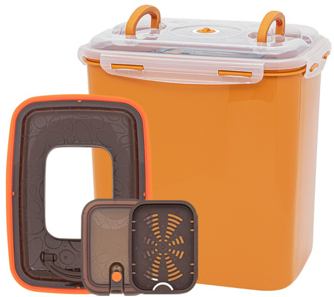 이지앤프리 황토누름독 스마트 투핸들 김치통 + 2in1 누름이, 20L, 1개