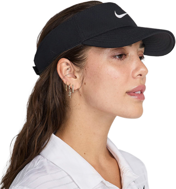 나이키 바이저 U 에이스 드라이핏 HJ3689-010 골프 테니스 썬캡 모자, 1개