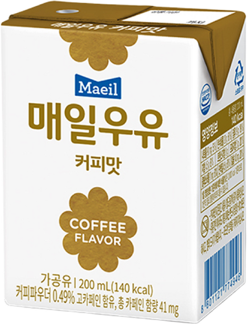 매일우유 멸균 커피맛 200mlx12팩/커피우유, 200ml, 12개