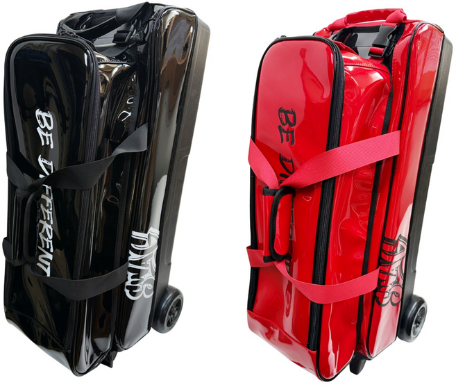 로드필드 SWAG 3볼 슈즈 슬림 롤러백 볼링가방 + 시소백 만능크리너, 1개, 블랙