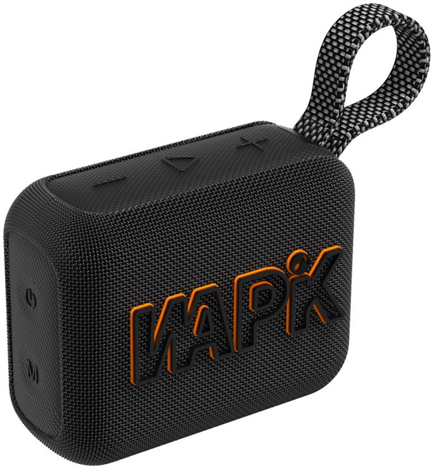 WAPik 휴대용 블루투스 스피커 스테레오 야외 캠핑 미니스피커, 블랙, AERO5