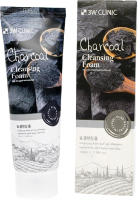 3W클리닉 숯 클렌징 폼, 100ml, 1개 - 쿠팡