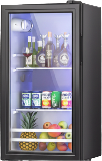 명성전자 쇼케이스 냉장고 술장고 미니 소형 가정용 1도어 1등급 진열 주류 음료수, 58L