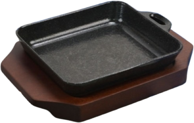 손사각스테이크 주물팬 무쇠팬 볶음팬 콘버터 철판, 01. 손사각스테이크 주물팬, 1호, 1개