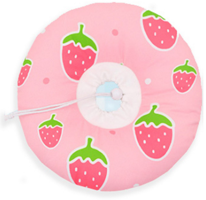 강아지 고양이 양면 넥카라 양면딸기 XL, 1개