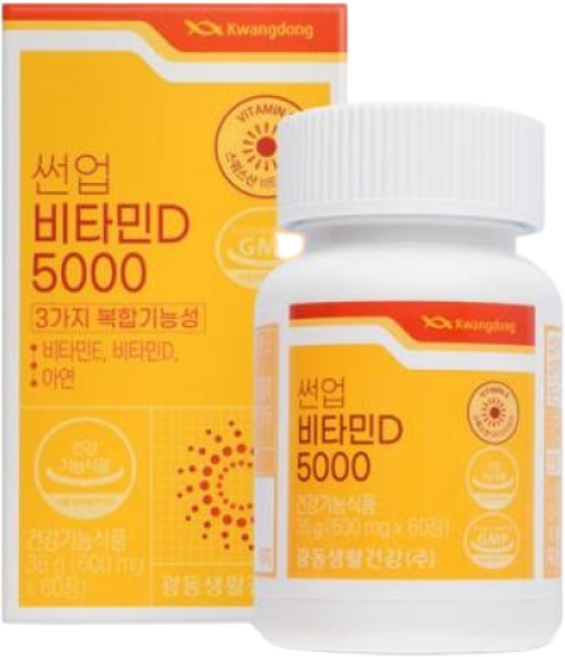 광동 썬업 비타민 D5000 36g, 60정, 1개