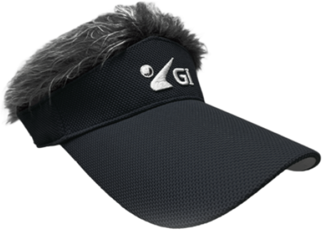지아이골프 파파캡 UV차단 고급소재 남성 골프모자, 블랙