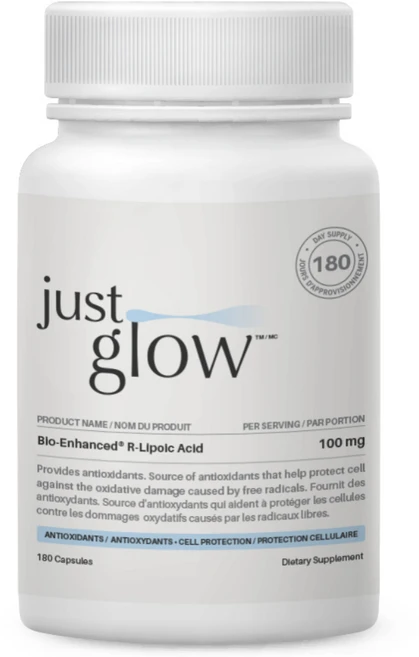 저스트글로우 BioEnhanced 알리포산 R-리포익 애시드 100mg, 1개, 180정 - 쿠팡