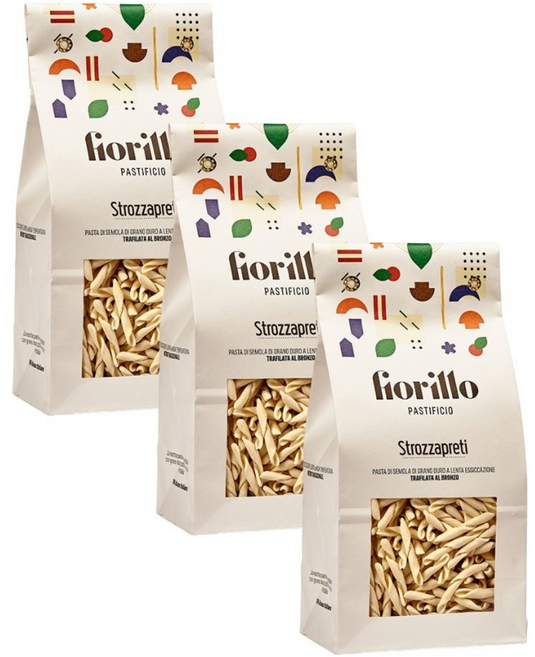파스티피치오 피오릴로 스트로차프레티 파스타 수제 100% 이탈리아 듀럼 밀 세몰리나 Strozzapreti Past Pastificio Fiorillo, 500g, 3개